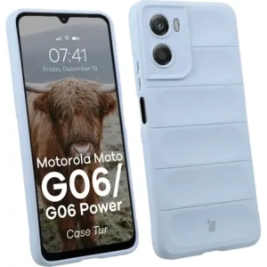 Pancerne etui Bizon Case Tur do Motorola Moto G06 4G / G06 Power 4 jasnoniebieskie