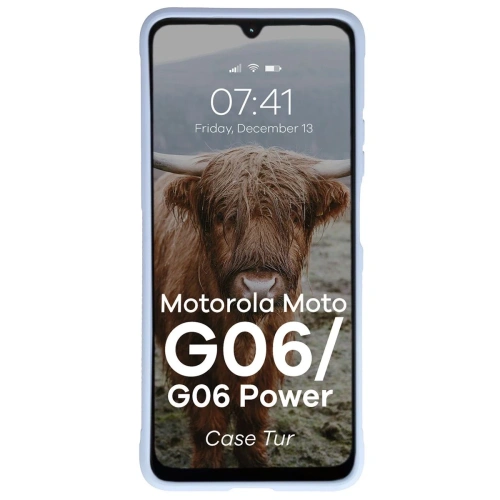 Pancerne etui Bizon Case Tur do Motorola Moto G06 4G / G06 Power 4 jasnoniebieskie