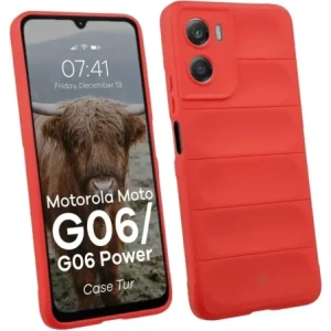 Pancerne etui Bizon Case Tur do Motorola Moto G06 4G / G06 Power 4 czerwone