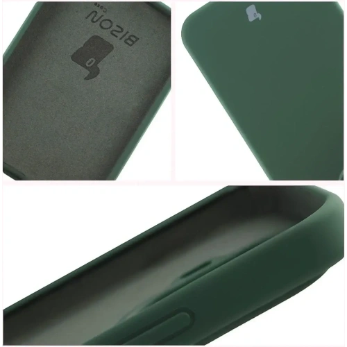 Silikonowe etui Bizon Soft Case do Xiaomi 15T Pro ciemnozielone