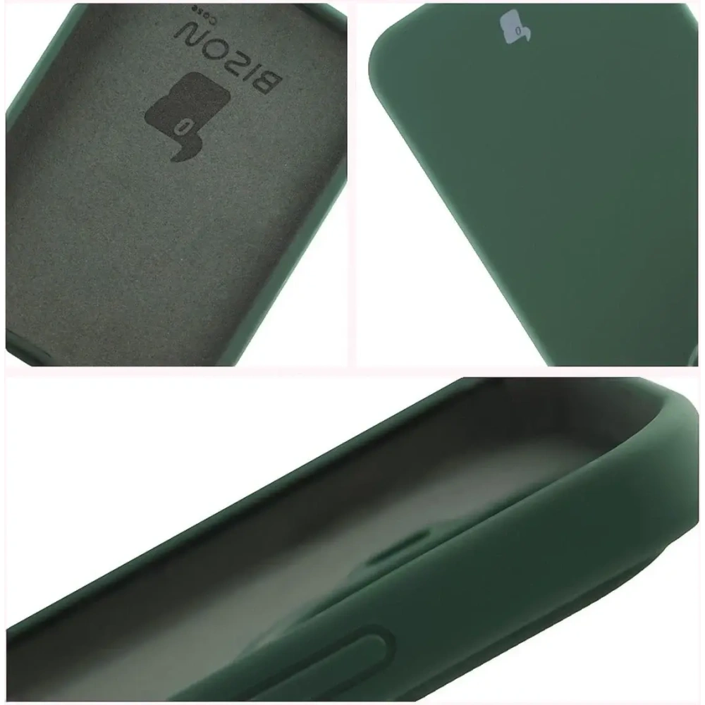 Silikonowe etui Bizon Soft Case do Xiaomi 15T Pro ciemnozielone