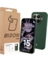 Silikonowe etui Bizon Soft Case do Xiaomi 15T Pro ciemnozielone