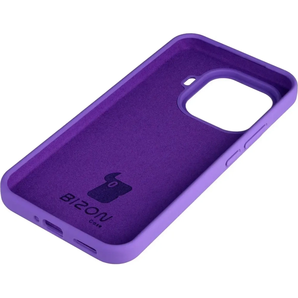Silikonowe etui Bizon Soft Case do Xiaomi 15T Pro fioletowe