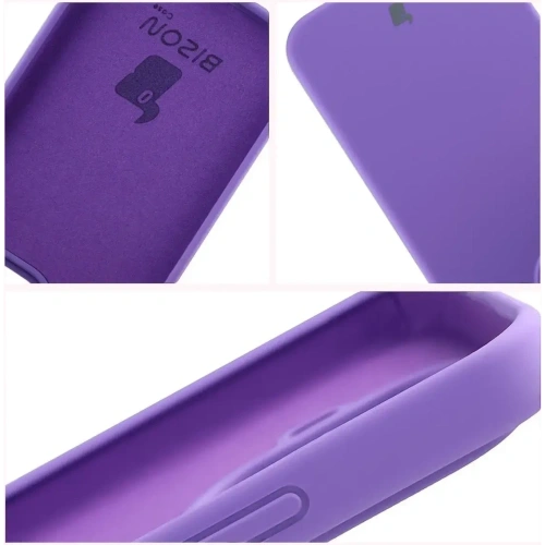 Silikonowe etui Bizon Soft Case do Xiaomi 15T Pro fioletowe