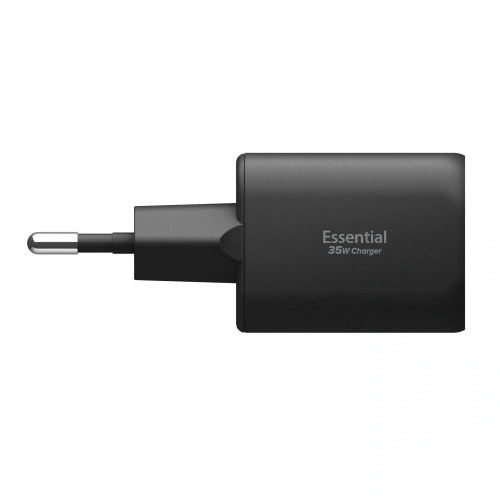 Ładowarka sieciowa Spigen Essential EE352EU USB-A, USB-C Network Charger 35W Black