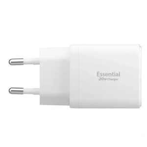 Ładowarka sieciowa Spigen Essential EE202EU USB-A, USB-C Network Charger 20W White