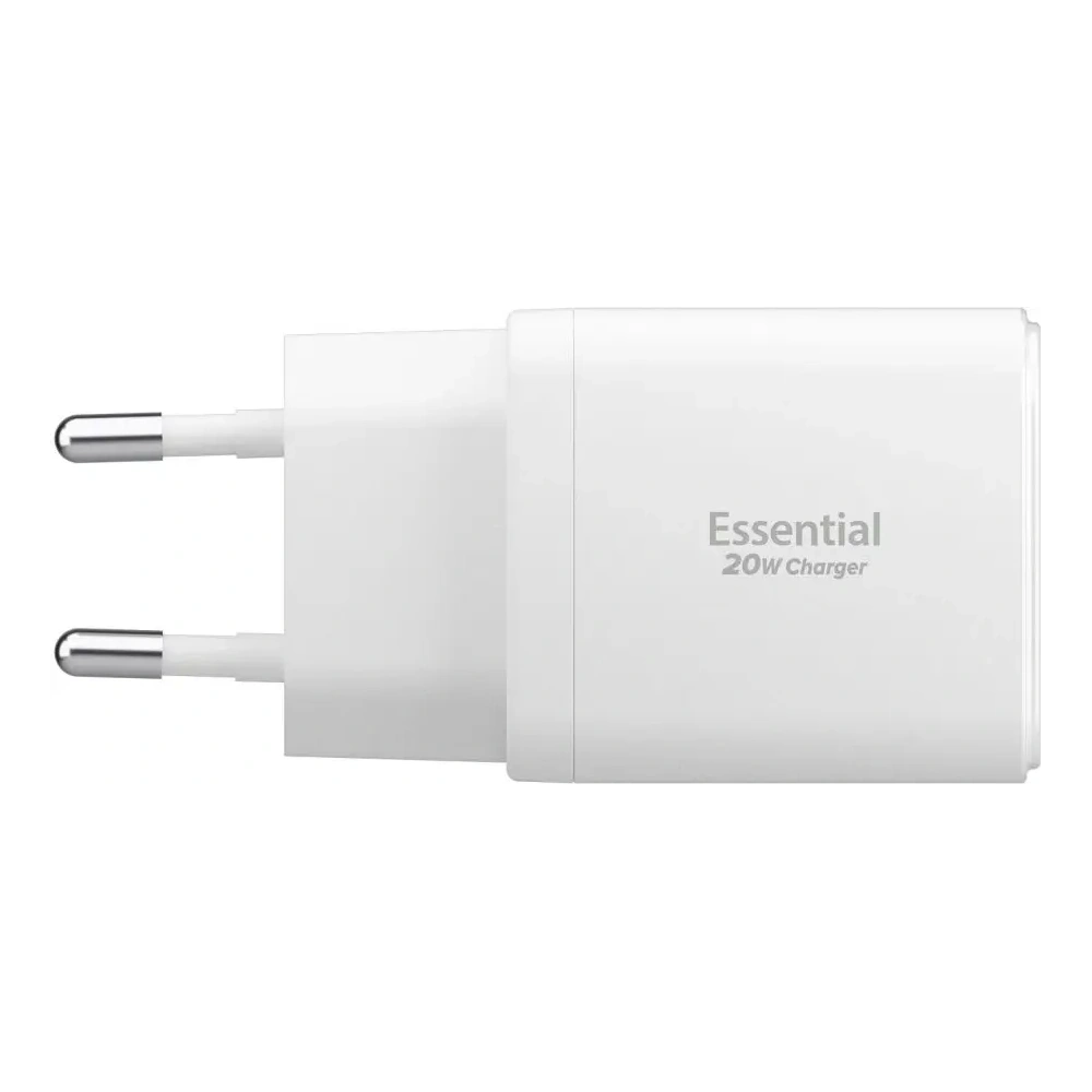 Ładowarka sieciowa Spigen Essential EE202EU USB-A, USB-C Network Charger 20W White