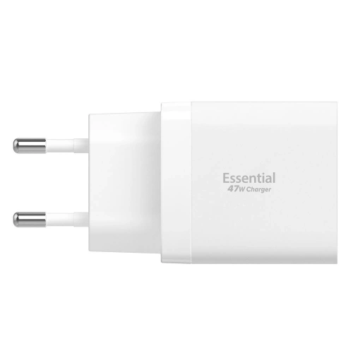 Ładowarka sieciowa Spigen Essential EE472EU 2xUSB-C Network Charger 47W White