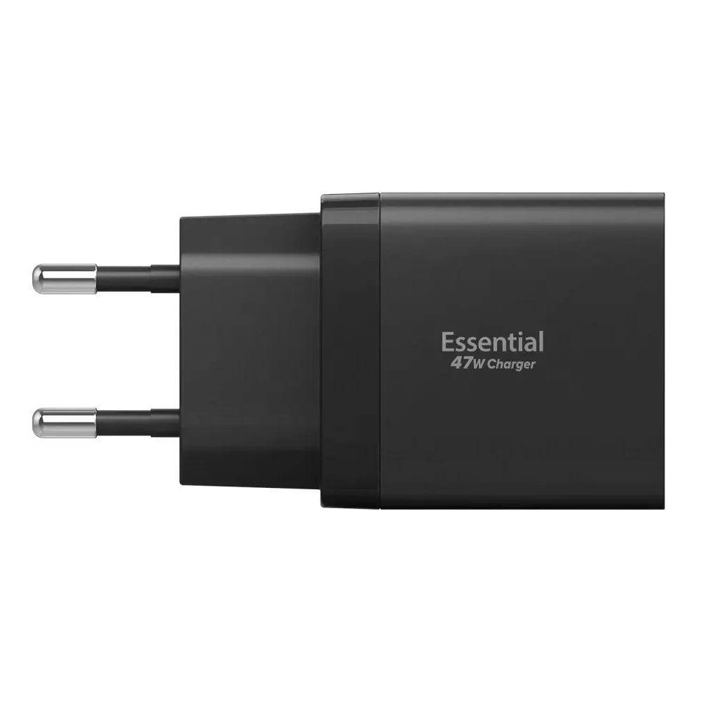 Ładowarka sieciowa Spigen Essential EE472EU 2xUSB-C Network Charger 47W Black