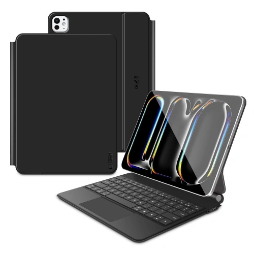 Etui z klawiaturą Tech-Protect SmartCase Magnetic + Keyboard do Apple iPad Pro 11” 2024/2025 Black