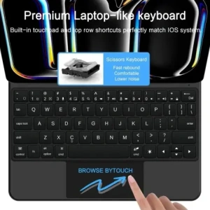 Etui z klawiaturą Tech-Protect SmartCase Magnetic + Keyboard do Apple iPad Pro 13” 2024/2025 Black