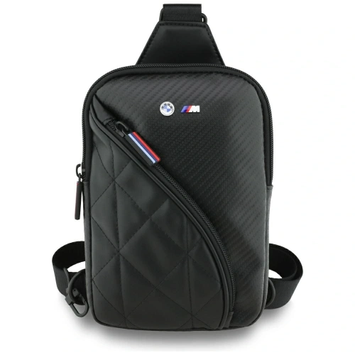 Torebka na telefon BMW Carbon Pocket&Metal Logo Crossbody czarny