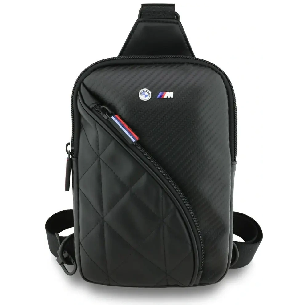 Torebka na telefon BMW Carbon Pocket&Metal Logo Crossbody czarny
