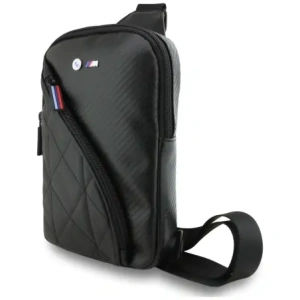 Torebka na telefon BMW Carbon Pocket&Metal Logo Crossbody czarny