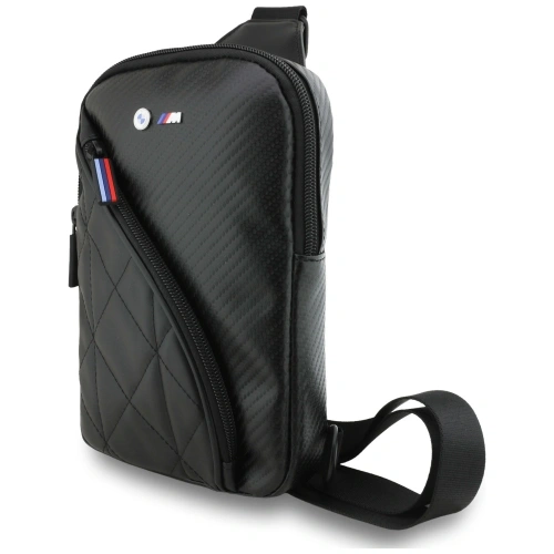 Torebka na telefon BMW Carbon Pocket&Metal Logo Crossbody czarny