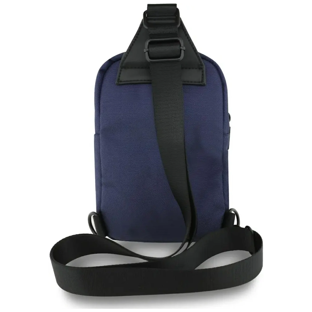 Torebka na telefon BMW Nylon Pocket&Metal Logo Crossbody granatowy