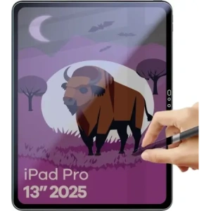 Prywatyzujące szkło hybrydowe Bizon Glass Tab Mule Shadow do Apple iPad Pro 13" M5 2025 matowe