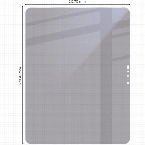 Prywatyzujące szkło hybrydowe Bizon Glass Tab Mule Shadow do Apple iPad Pro 13" M5 2025 matowe