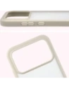 Etui Bizon Case Angelo do Xiaomi POCO F8 Pro półprzezroczyste z beżową ramką