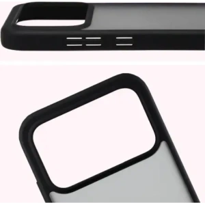 Etui Bizon Case Angelo do Xiaomi POCO F8 Pro przydymione z czarną ramką
