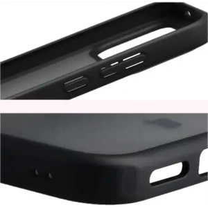 Etui Bizon Case Angelo do Xiaomi POCO F8 Pro przydymione z czarną ramką