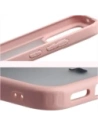 Etui Bizon Case Angelo do Xiaomi POCO F8 Pro półprzezroczyste z jasnoróżową ramką