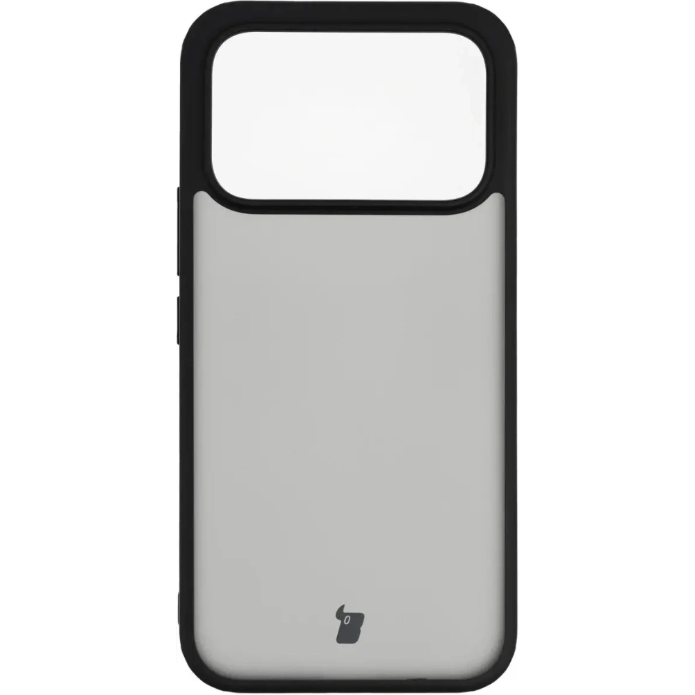 Etui Bizon Case Angelo do Xiaomi POCO F8 Ultra przydymione z czarną ramką