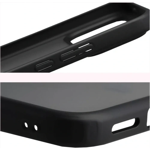 Etui Bizon Case Angelo do Xiaomi POCO F8 Ultra przydymione z czarną ramką