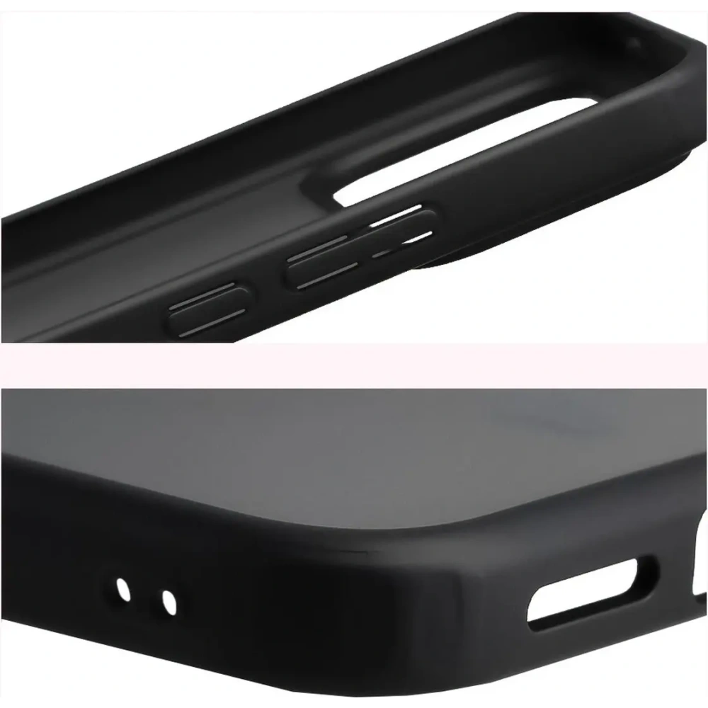 Etui Bizon Case Angelo do Xiaomi POCO F8 Ultra przydymione z czarną ramką