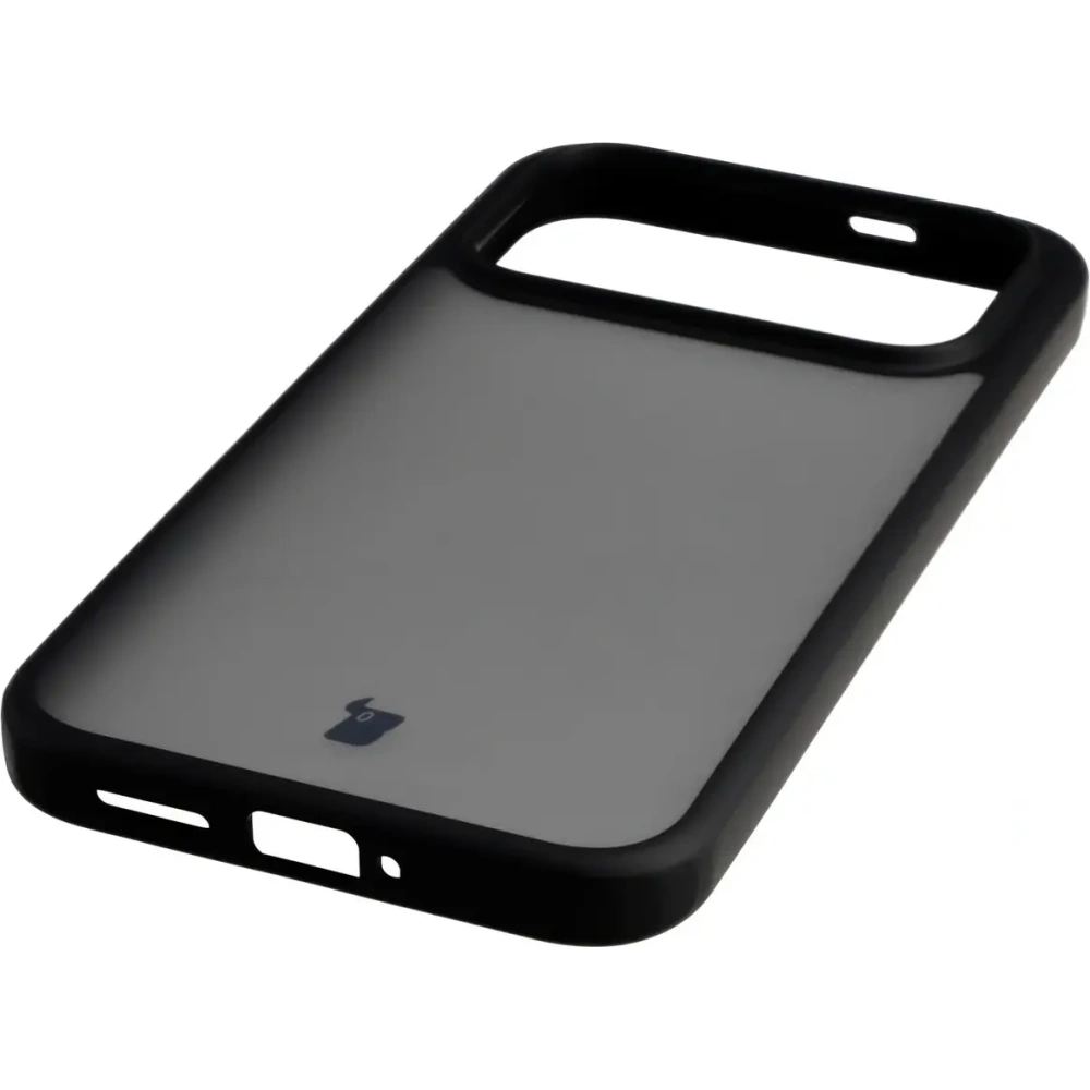 Etui Bizon Case Angelo do Xiaomi POCO F8 Ultra przydymione z czarną ramką