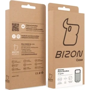 Etui Bizon Case Angelo do Xiaomi POCO F8 Ultra przydymione z czarną ramką