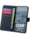 Etui z klapką Bizon Case Pocket do Motorola Moto G86 Power 5G granatowe