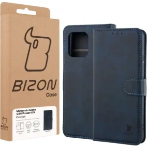 Etui z klapką Bizon Case Pocket do Motorola Moto G86 Power 5G granatowe