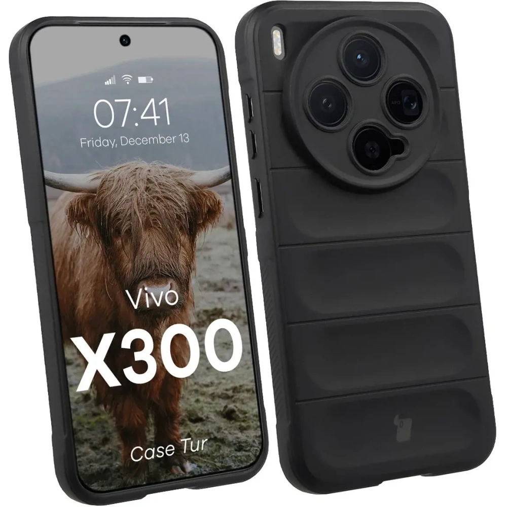 Pancerne etui Bizon Case Tur do Vivo X300 czarne
