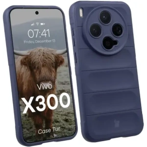 Pancerne etui Bizon Case Tur do Vivo X300 granatowe