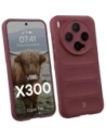 Pancerne etui Bizon Case Tur do Vivo X300 burgundowe