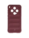 Pancerne etui Bizon Case Tur do Vivo X300 burgundowe