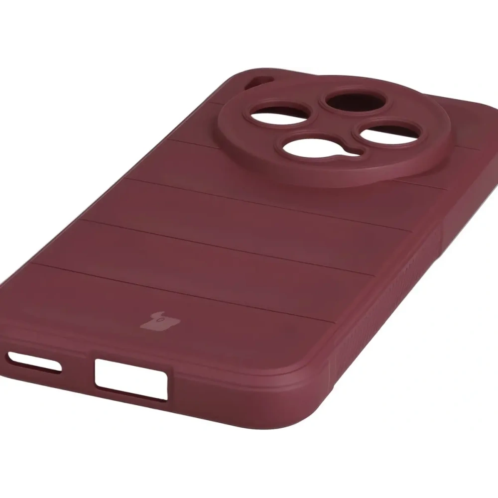 Pancerne etui Bizon Case Tur do Vivo X300 burgundowe