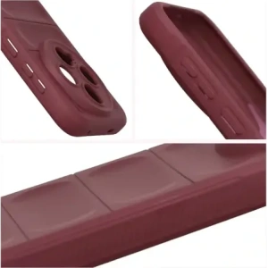 Pancerne etui Bizon Case Tur do Vivo X300 burgundowe
