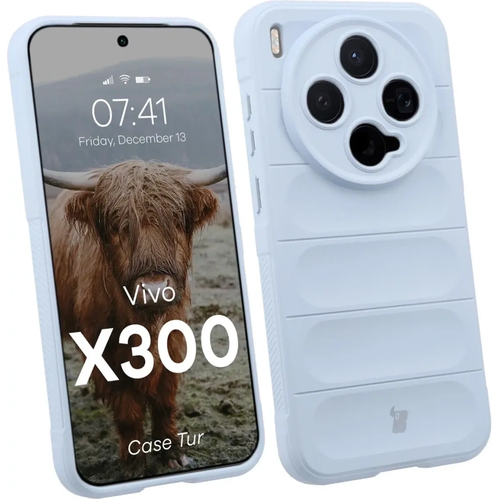Pancerne etui Bizon Case Tur do Vivo X300 jasnoniebieskie