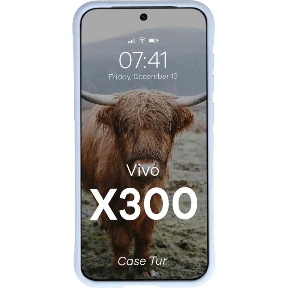 Pancerne etui Bizon Case Tur do Vivo X300 jasnoniebieskie