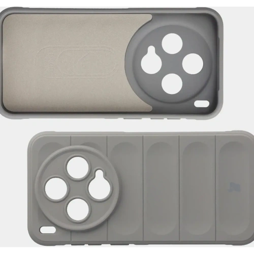 Pancerne etui Bizon Case Tur do Vivo X300 jasnoszare