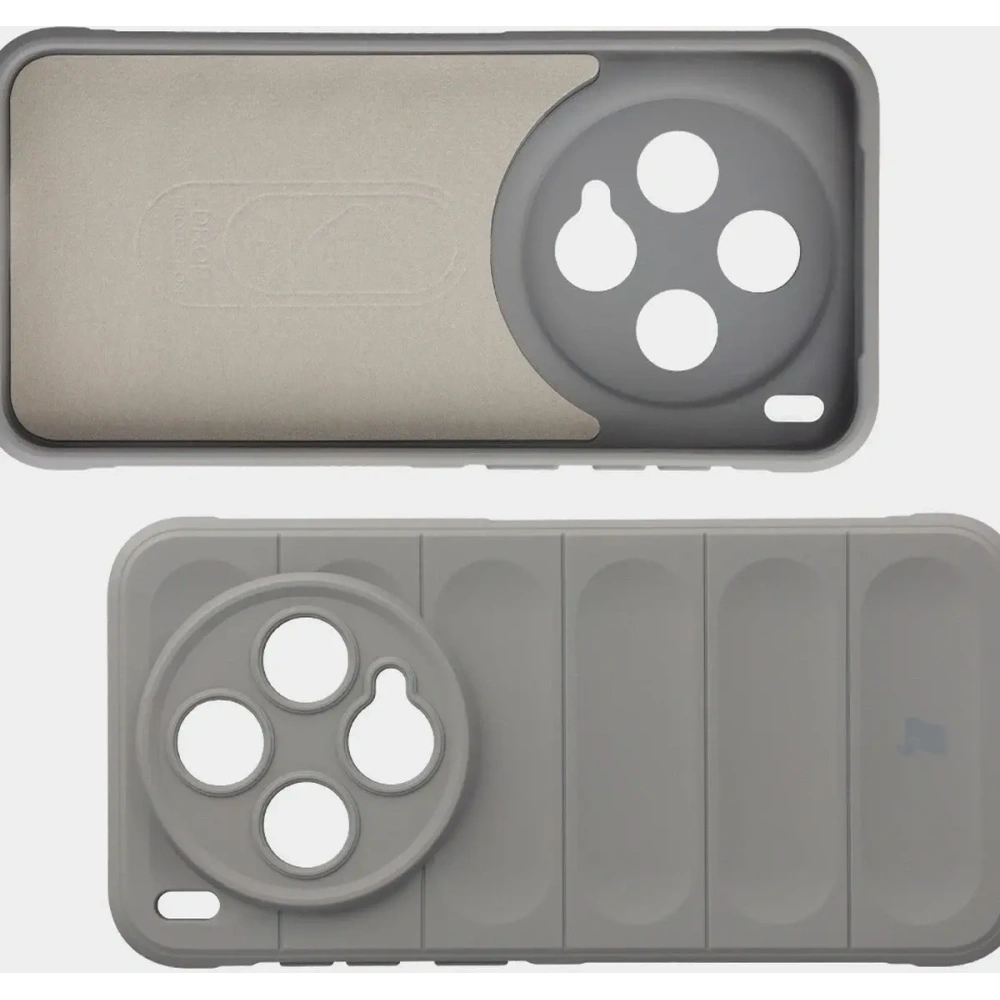 Pancerne etui Bizon Case Tur do Vivo X300 jasnoszare