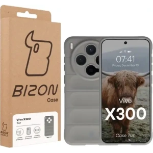 Pancerne etui Bizon Case Tur do Vivo X300 jasnoszare