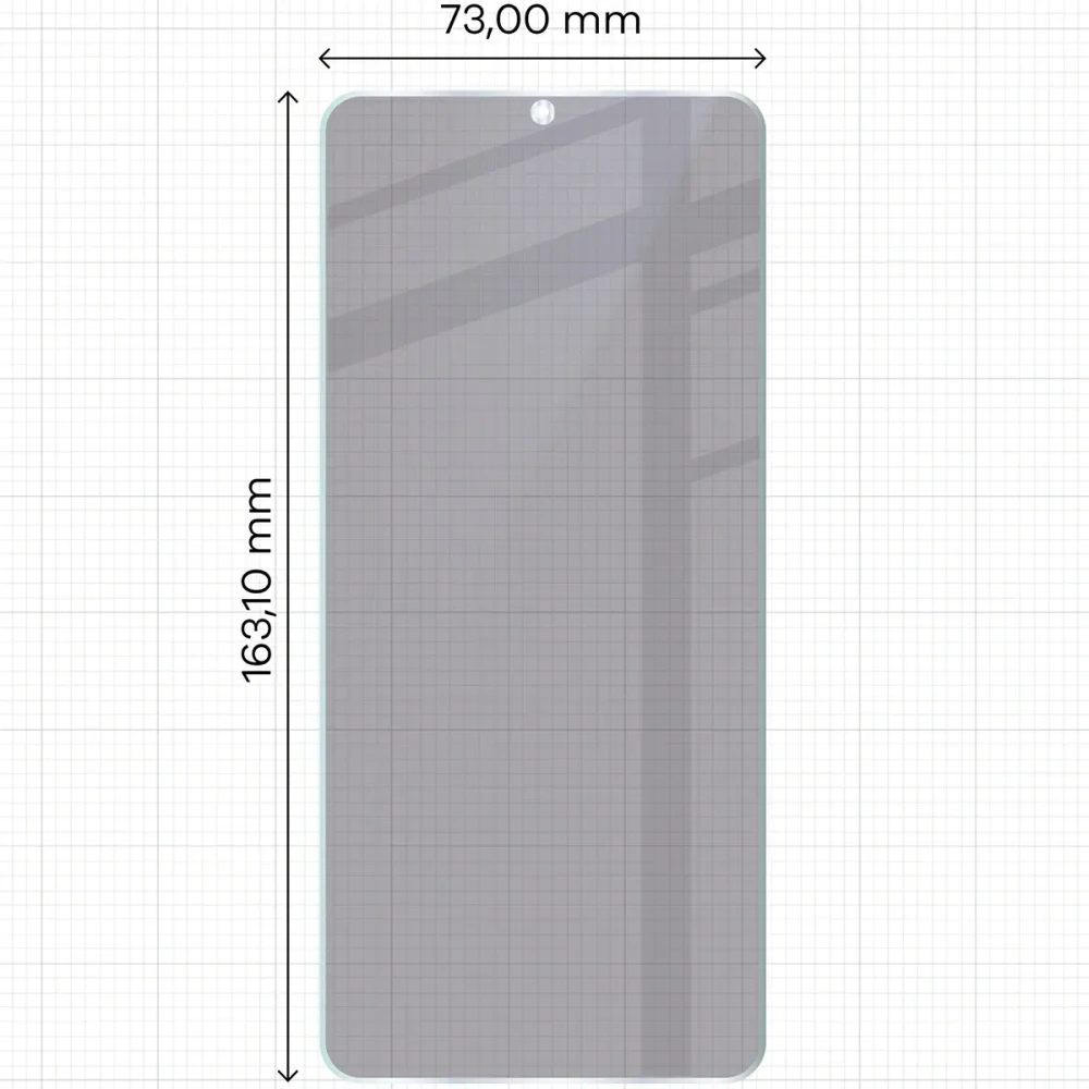 Prywatyzujące szkło hybrydowe Bizon Glass Mule Shadow do Honor X5c Plus matowe