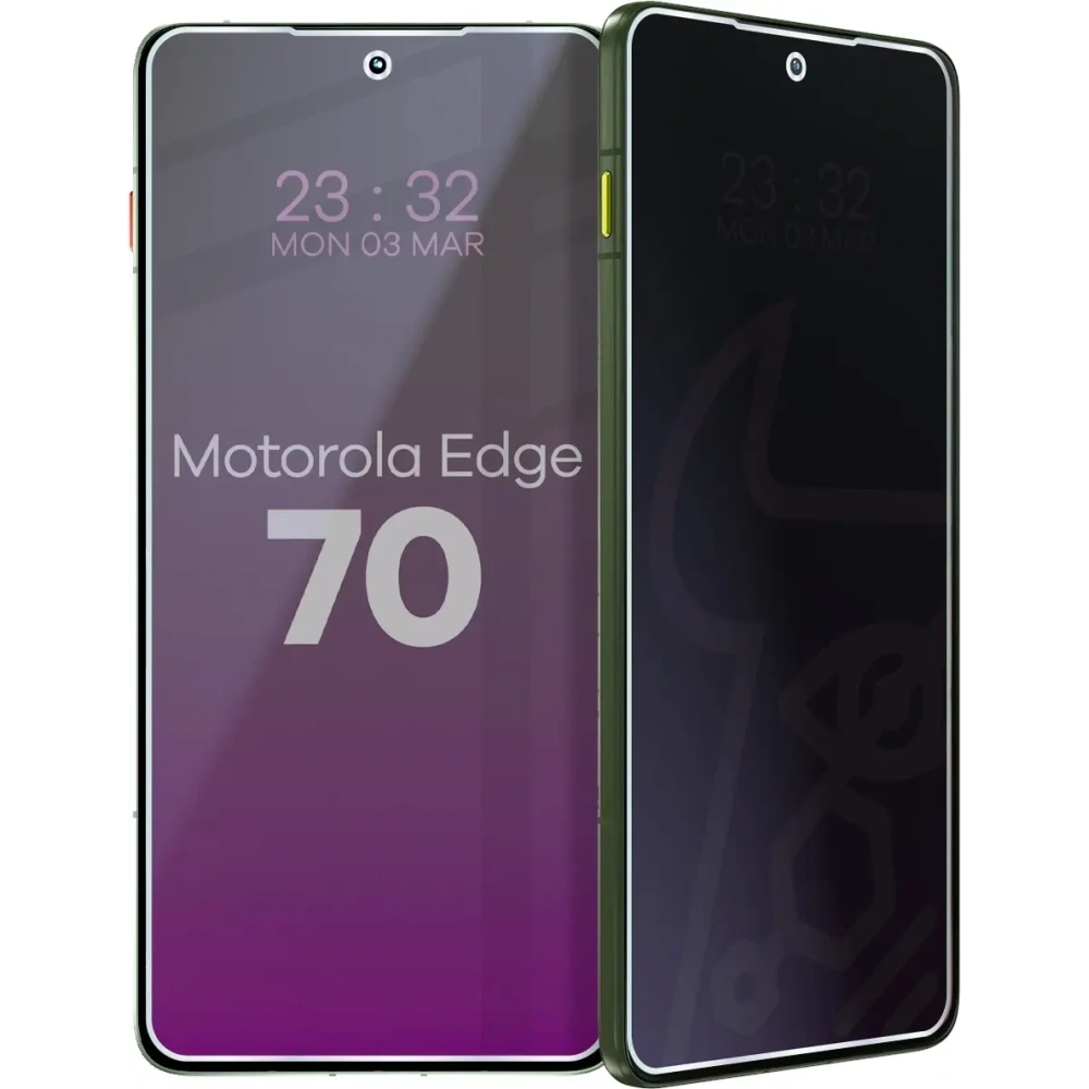 Prywatyzujące szkło hybrydowe Bizon Glass Mule Shadow do Motorola Edge 70 matowe