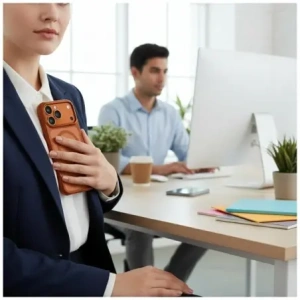 Etui UNIQ Veren do Apple iPhone 17 Pro MagClick Charging pomarańczowy