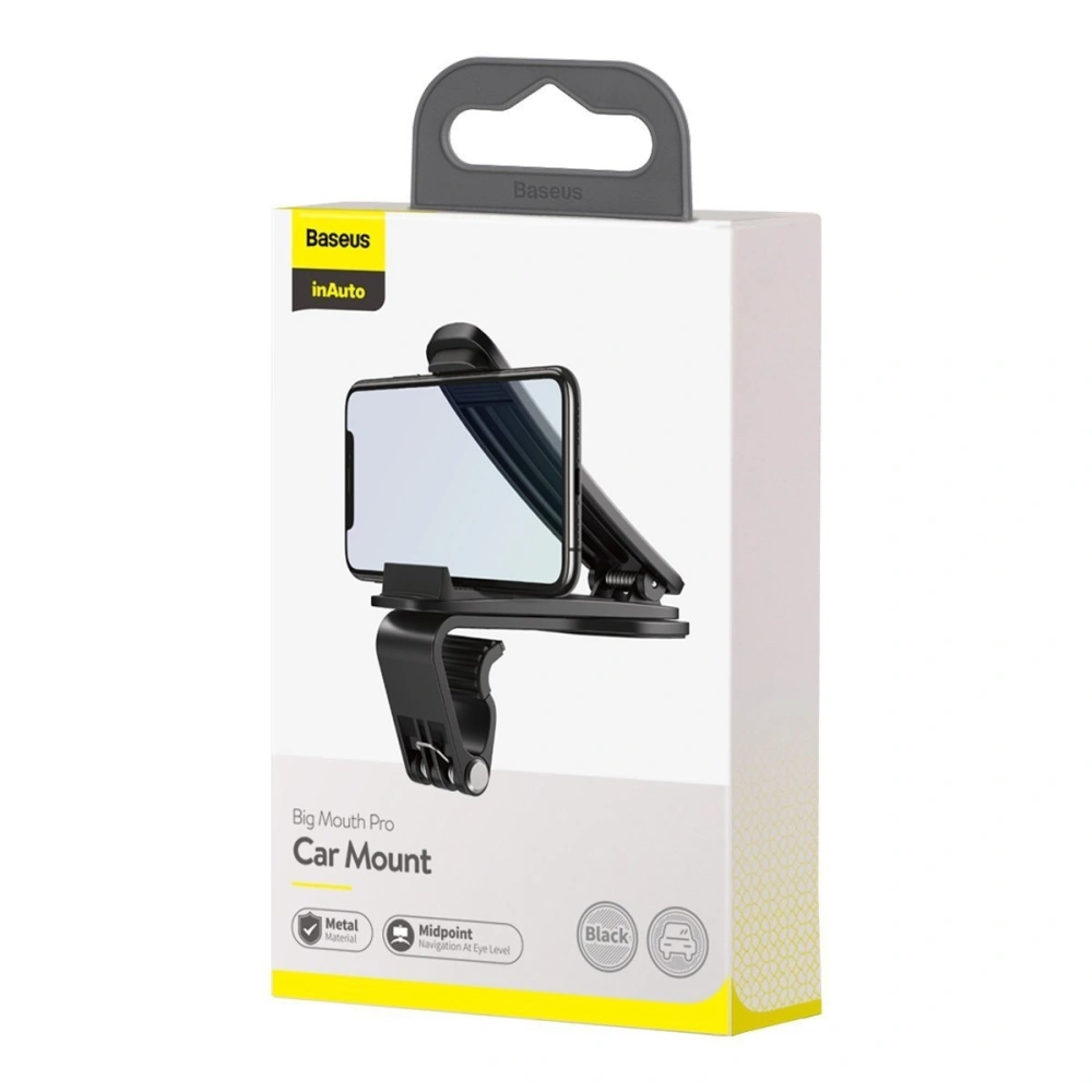 Wholesale Baseus Big Mouth Pro Car Mount Holder (black) - BSU1630BLK - {ean13} - Hurt