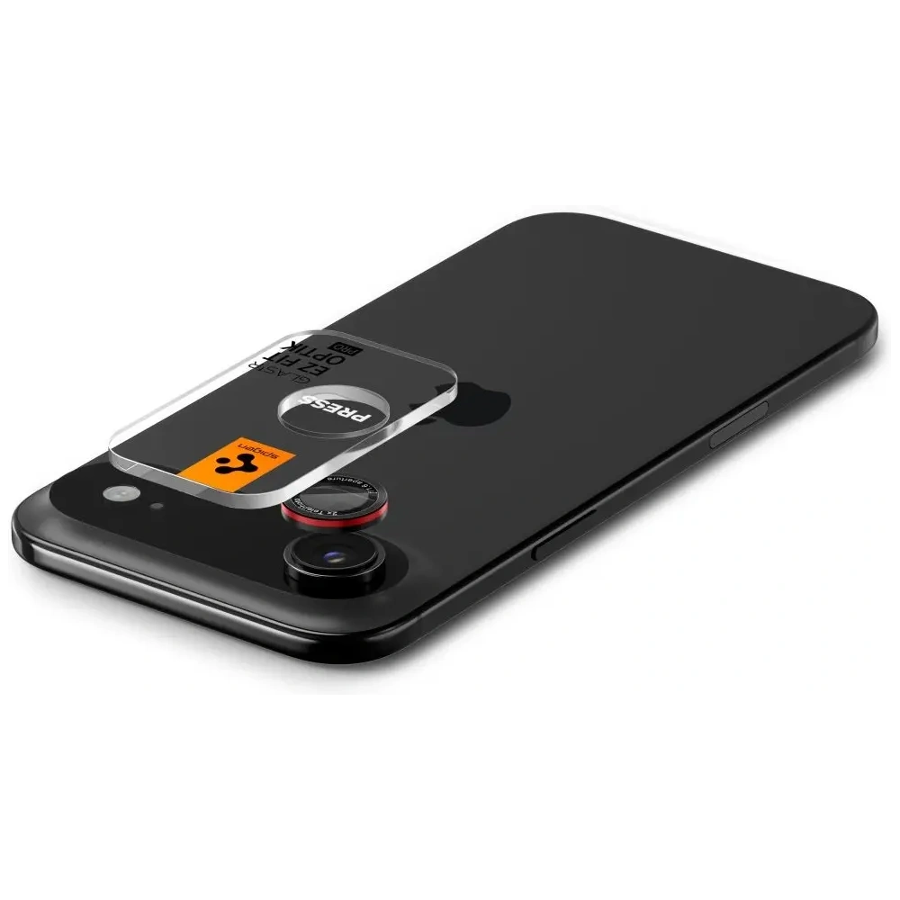 Osłona aparatu Spigen Optik Pro L-Series Glas.tr ez Fit Camera Protector do Apple iPhone Air Black/red [2 PACK]