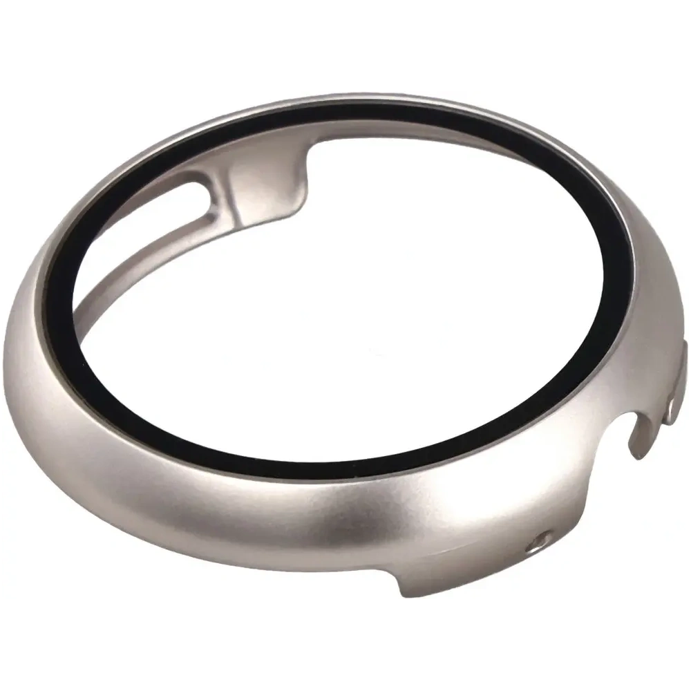 Etui ze szkłem do zegarka Bizon Case+Glass Watch do Google Pixel Watch 4 45mm satynowo szampańskie